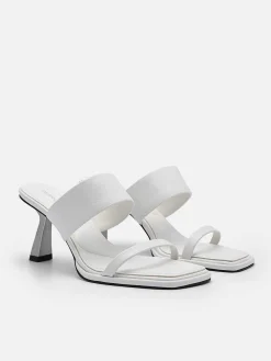 Amelie Leather Heel Sandals