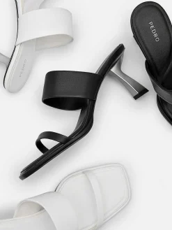 Amelie Leather Heel Sandals