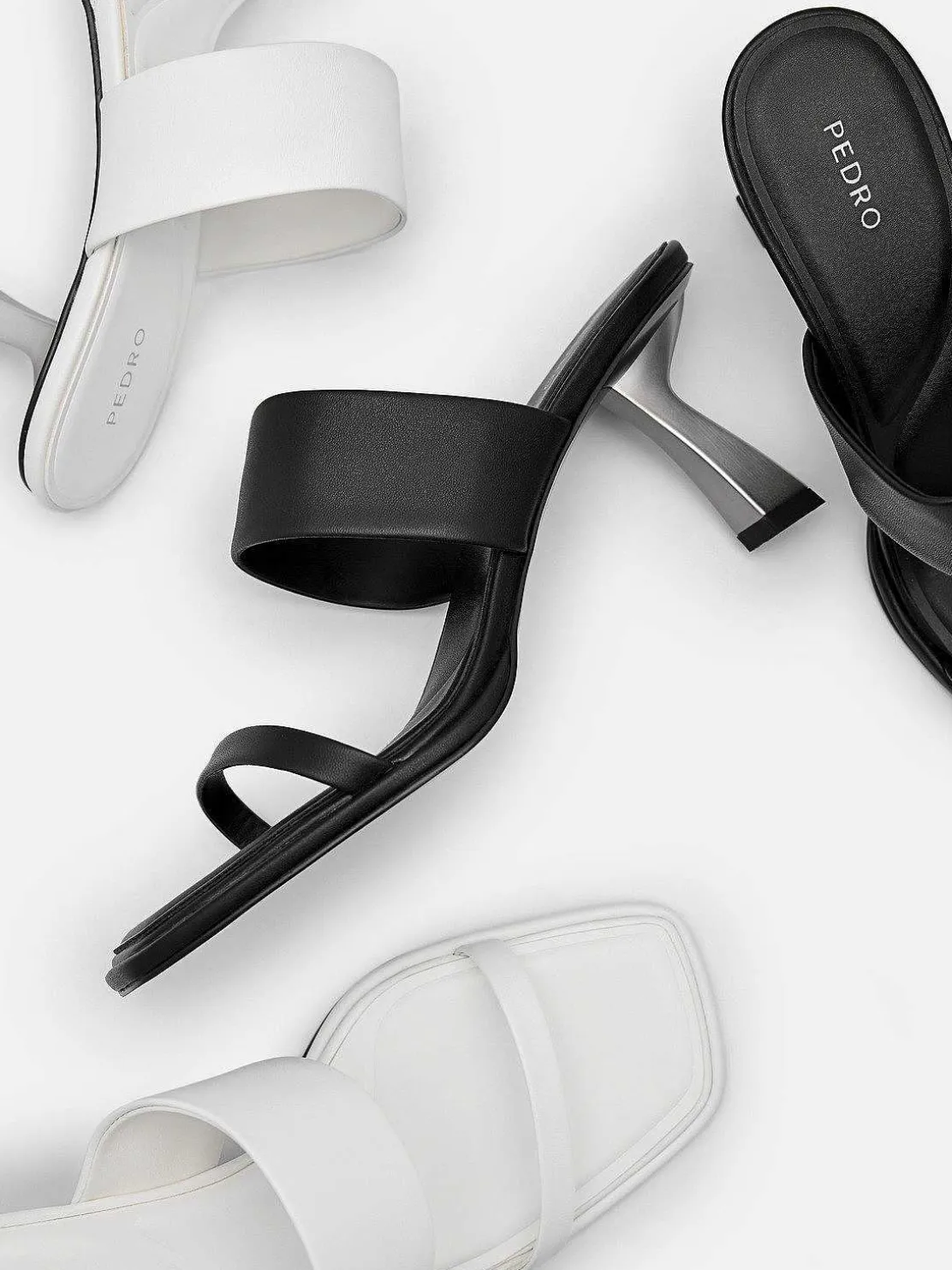 Amelie Leather Heel Sandals