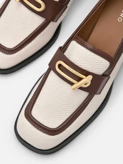 Brie Canvas Heel Loafers