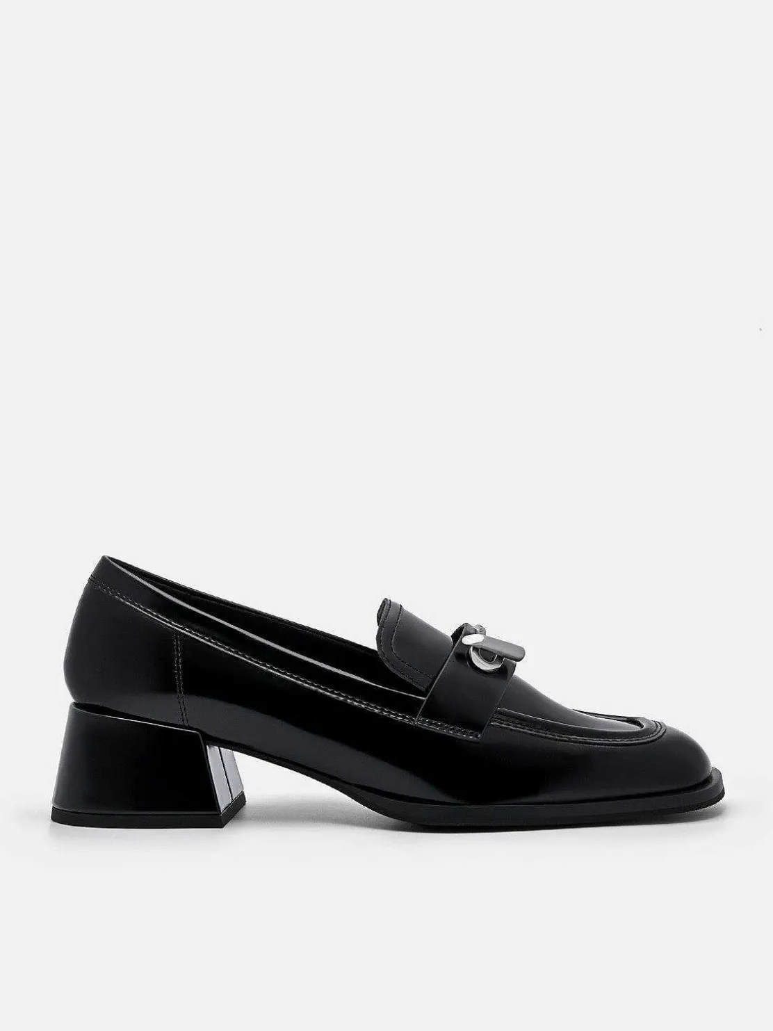 Brie Leather Heel Loafers