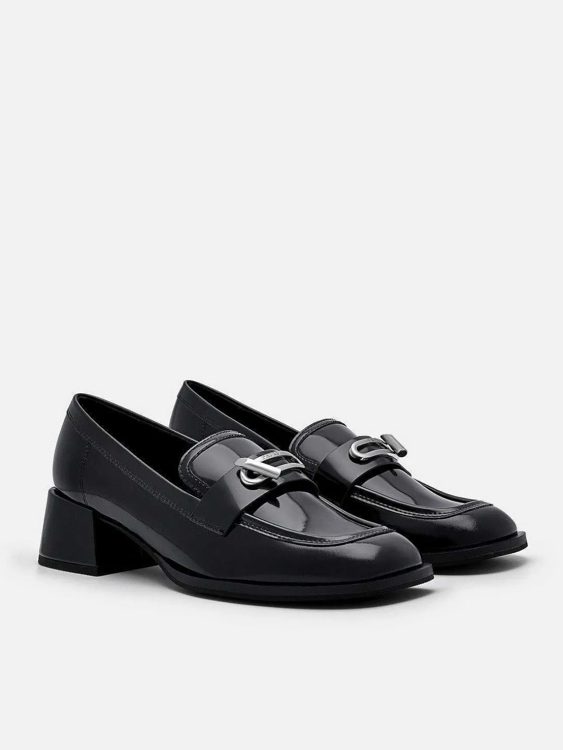 Brie Leather Heel Loafers