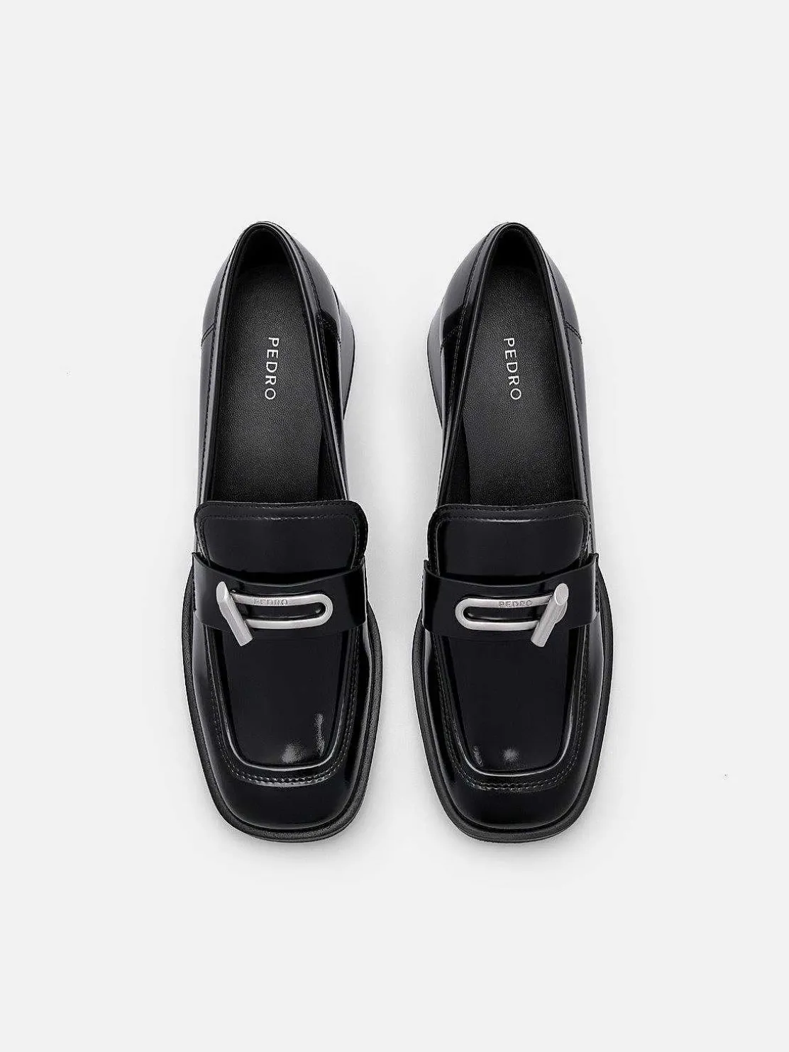 Brie Leather Heel Loafers