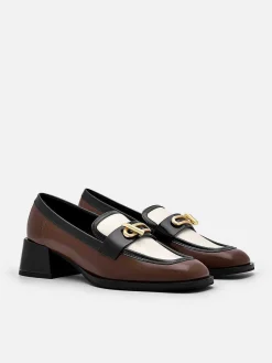 Brie Leather Heel Loafers