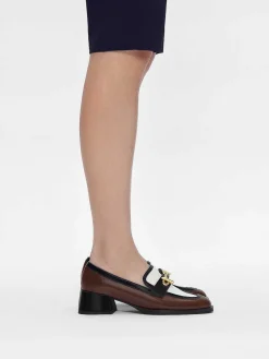 Brie Leather Heel Loafers