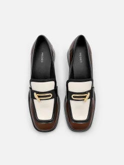 Brie Leather Heel Loafers