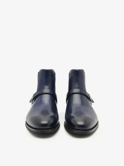 Brooklyn Leather Strapped Boots
