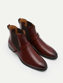 Brooklyn Leather Strapped Boots