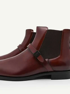Brooklyn Leather Strapped Boots
