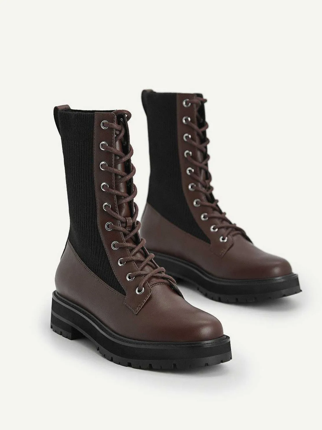 Chunky Lace-Up Boots
