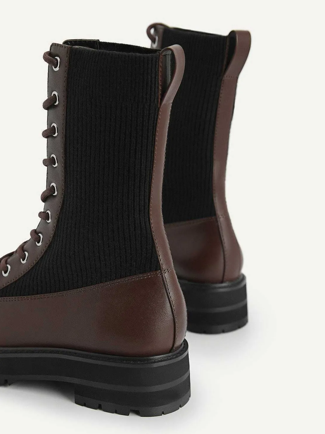 Chunky Lace-Up Boots