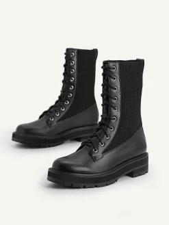 Chunky Lace-Up Boots