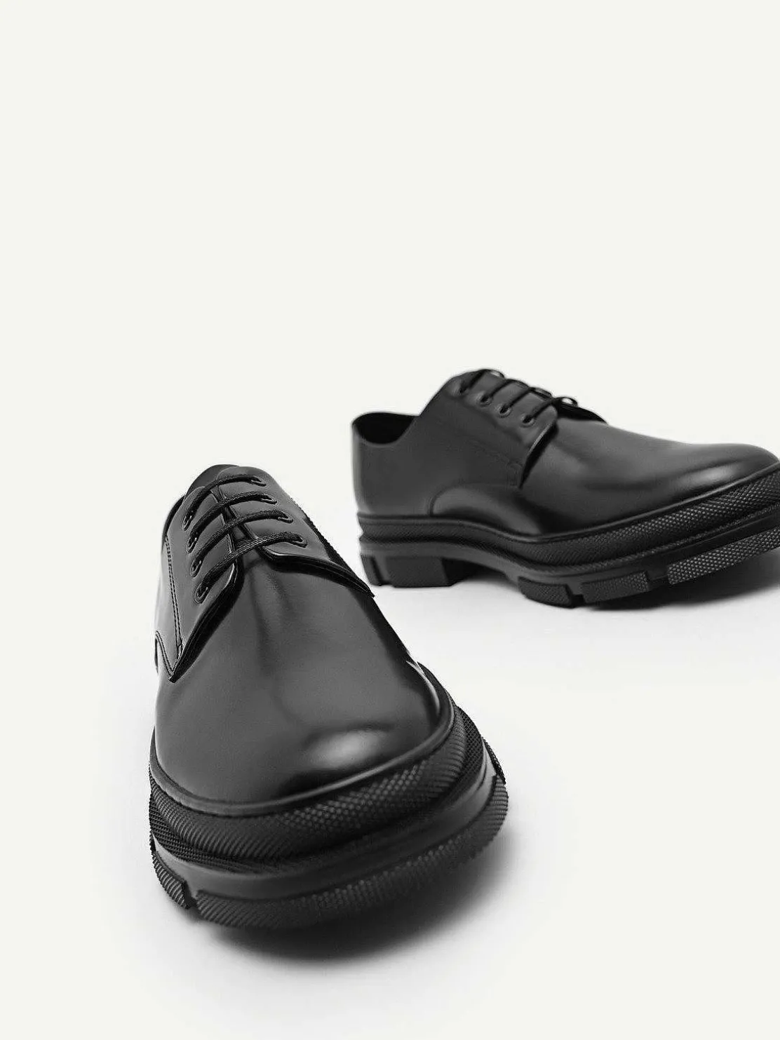 Chunky Leather Derby Shoes