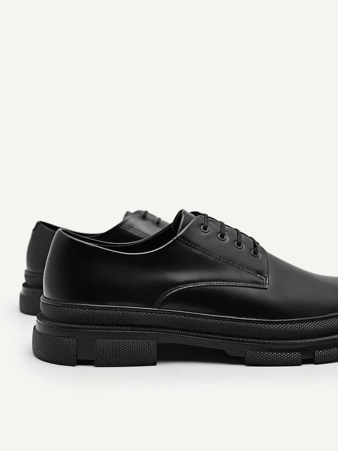 Chunky Leather Derby Shoes