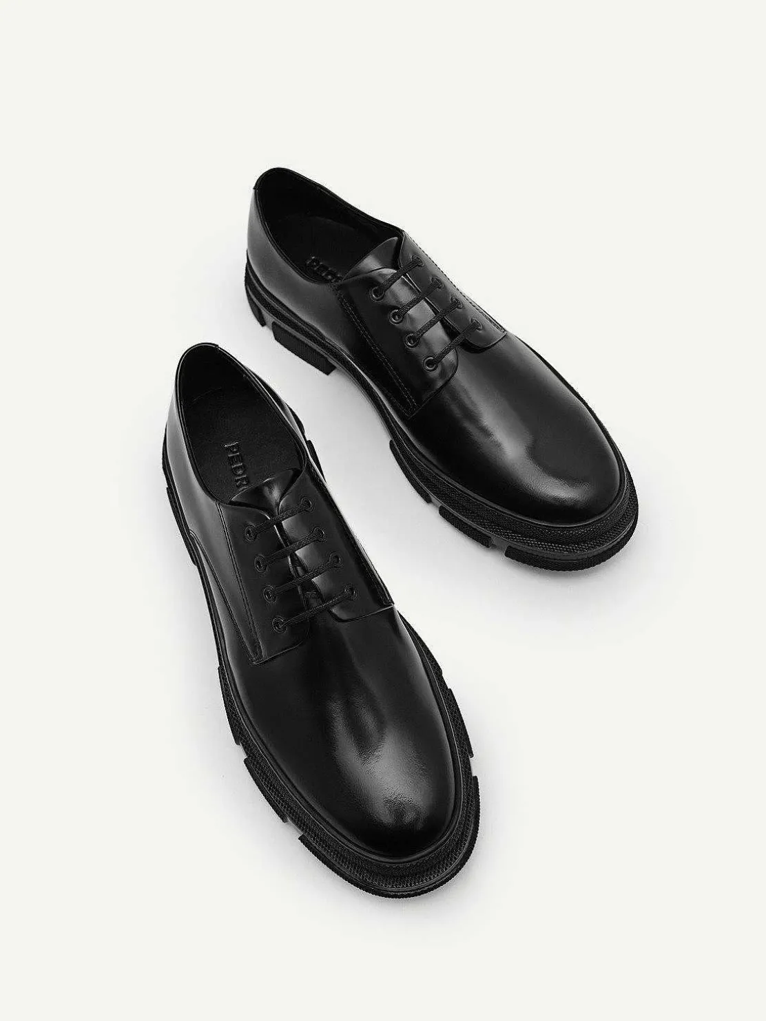 Chunky Leather Derby Shoes