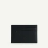 Cris-Cross Pattern Leather Cardholder