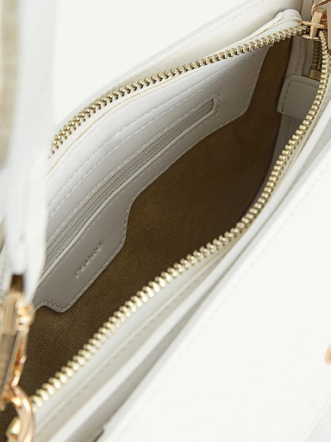 Dilone Houndstooth Double Flap Shoulder Bag