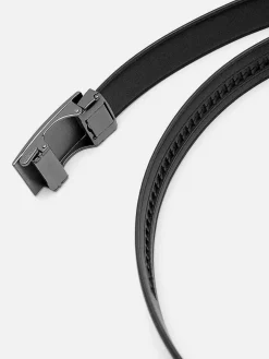 Embossed Leather Automatic Belt