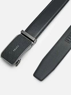 Embossed Leather Automatic Belt