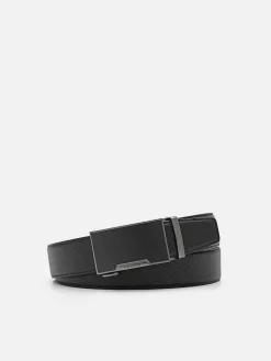 Embossed Leather Automatic Belt