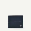 Embossed Leather Bi-Fold Wallet With Insert