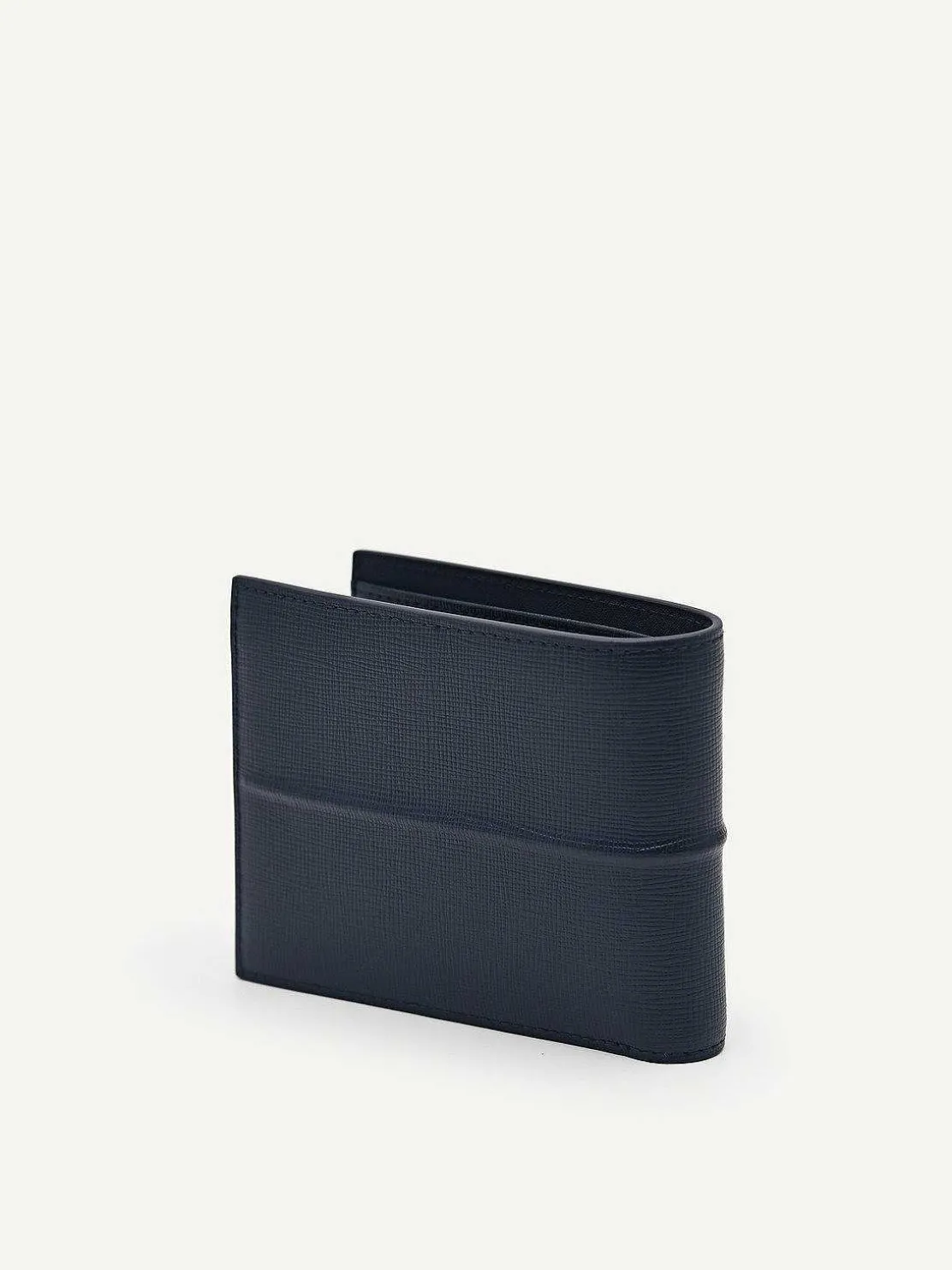 Embossed Leather Bi-Fold Wallet With Insert
