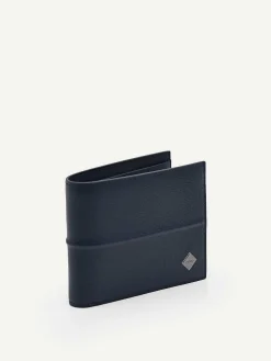 Embossed Leather Bi-Fold Wallet With Insert