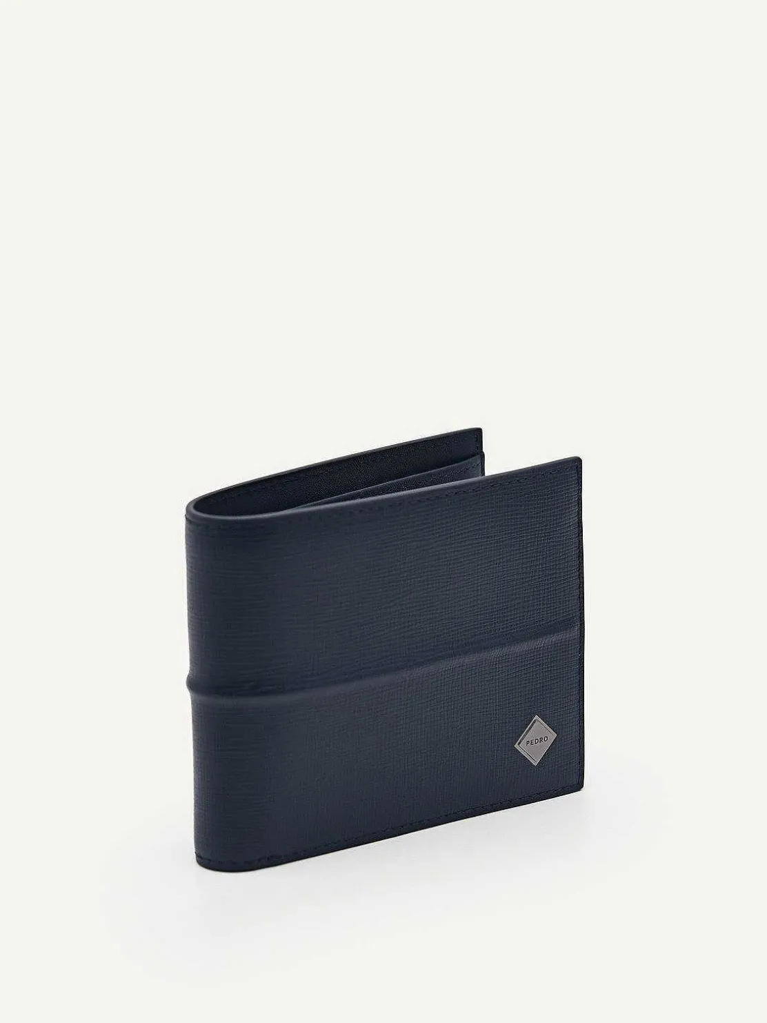 Embossed Leather Bi-Fold Wallet With Insert