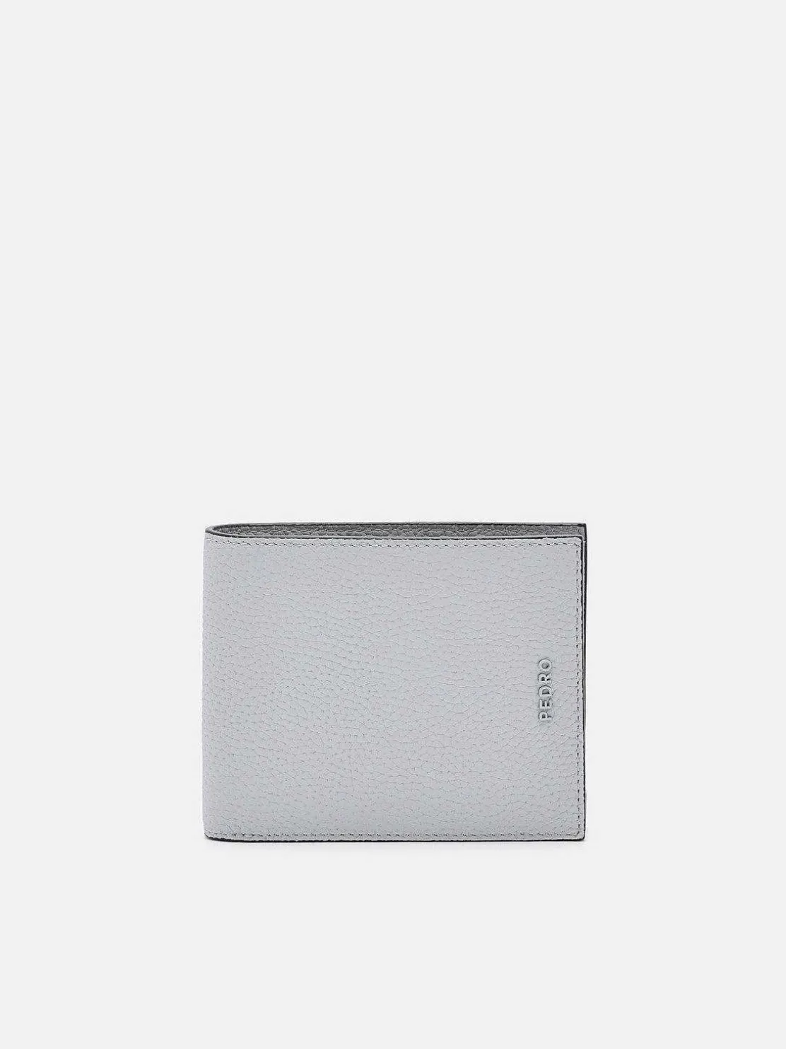 Embossed Leather Bi-Fold Wallet With Coin Pouch