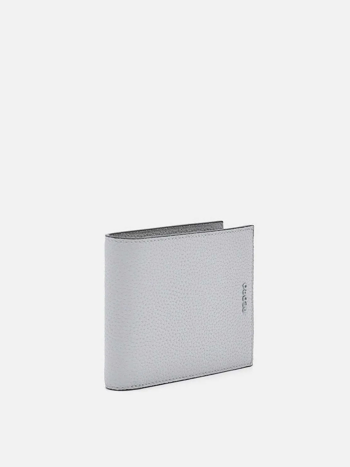 Embossed Leather Bi-Fold Wallet With Coin Pouch