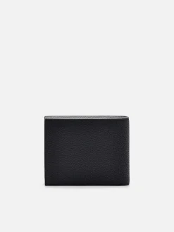 Embossed Leather Bi-Fold Wallet With Coin Pouch