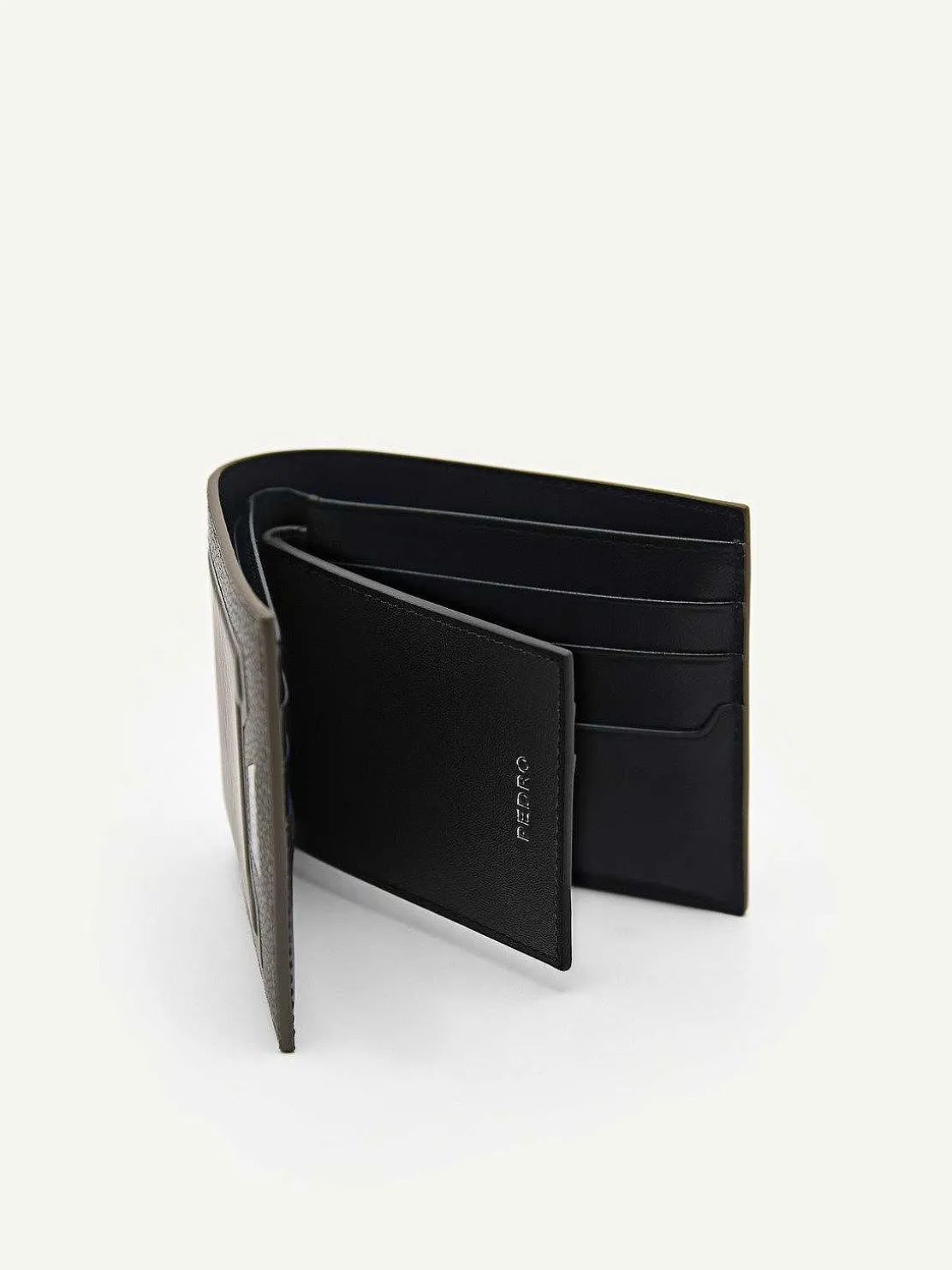 Embossed Leather Bi-Fold Wallet With Insert
