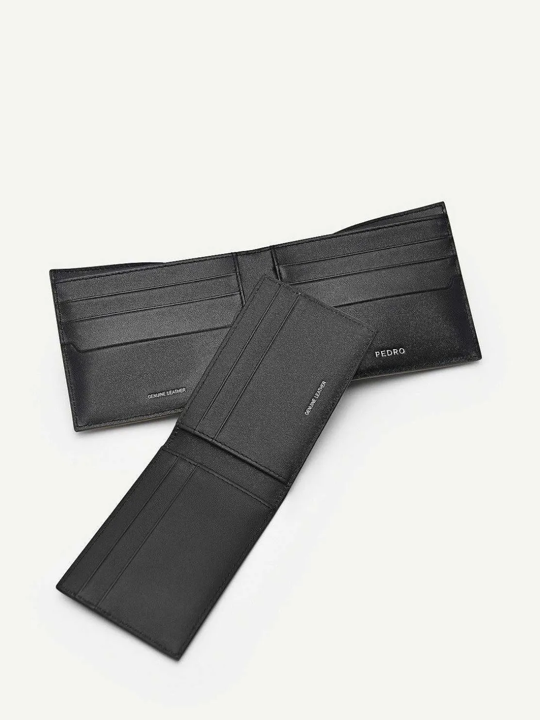 Embossed Leather Bi-Fold Wallet With Insert