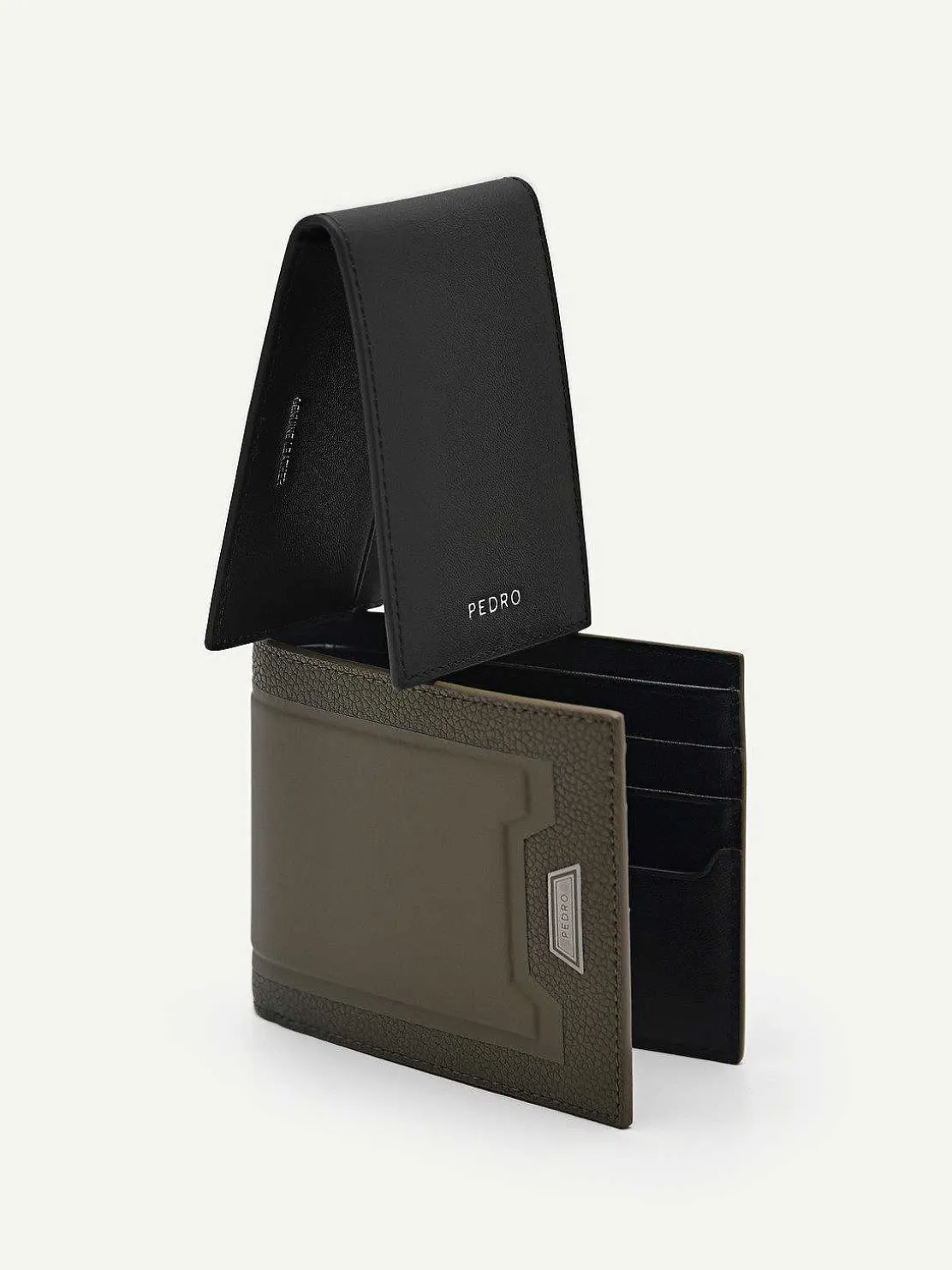 Embossed Leather Bi-Fold Wallet With Insert