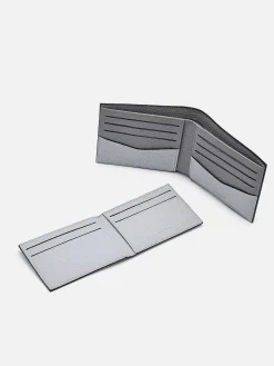 Embossed Leather Bi-Fold Wallet With Insert