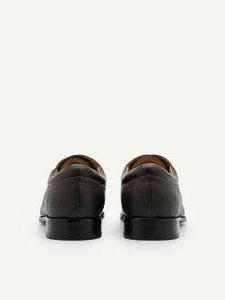 Embossed Leather Derby Shoes