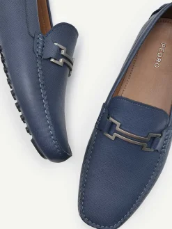 Embossed Leather Driving Shoes