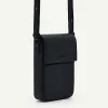 Embossed Leather Phone Pouch