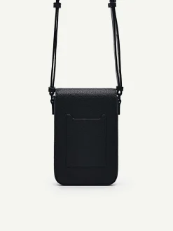 Embossed Leather Phone Pouch