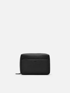 Embossed Leather Pouch