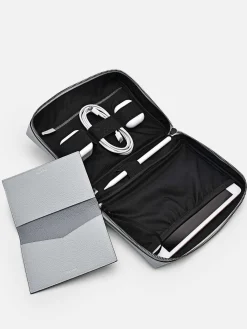 Embossed Leather Pouch