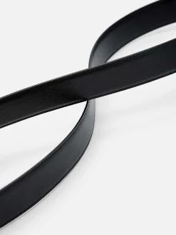 Embossed Leather Reversible Tang Belt
