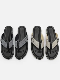 Ezra Fabric Thong Sandals
