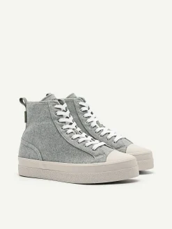 Felt High Top Sneakers