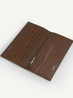 Full-Grain Long Leather Wallet