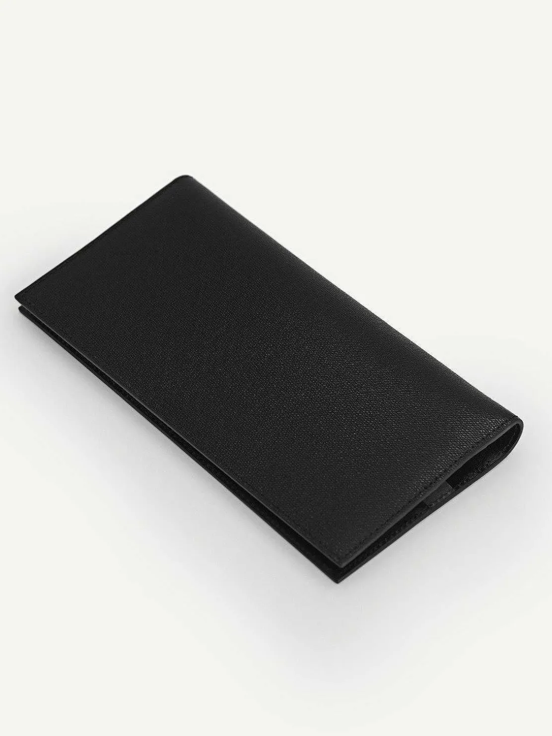 Full-Grain Long Leather Wallet