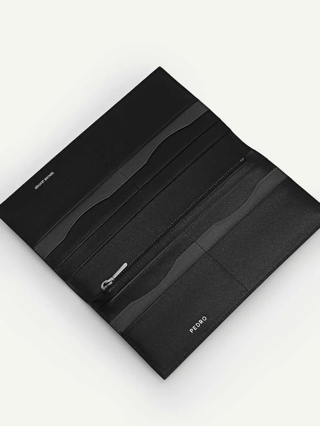 Full-Grain Long Leather Wallet