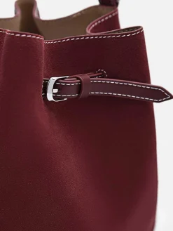 Helix Leather Bucket Bag