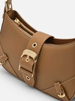 Helix Leather Shoulder Bag