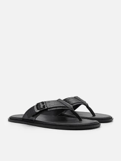 Helix Leather Thong Sandals